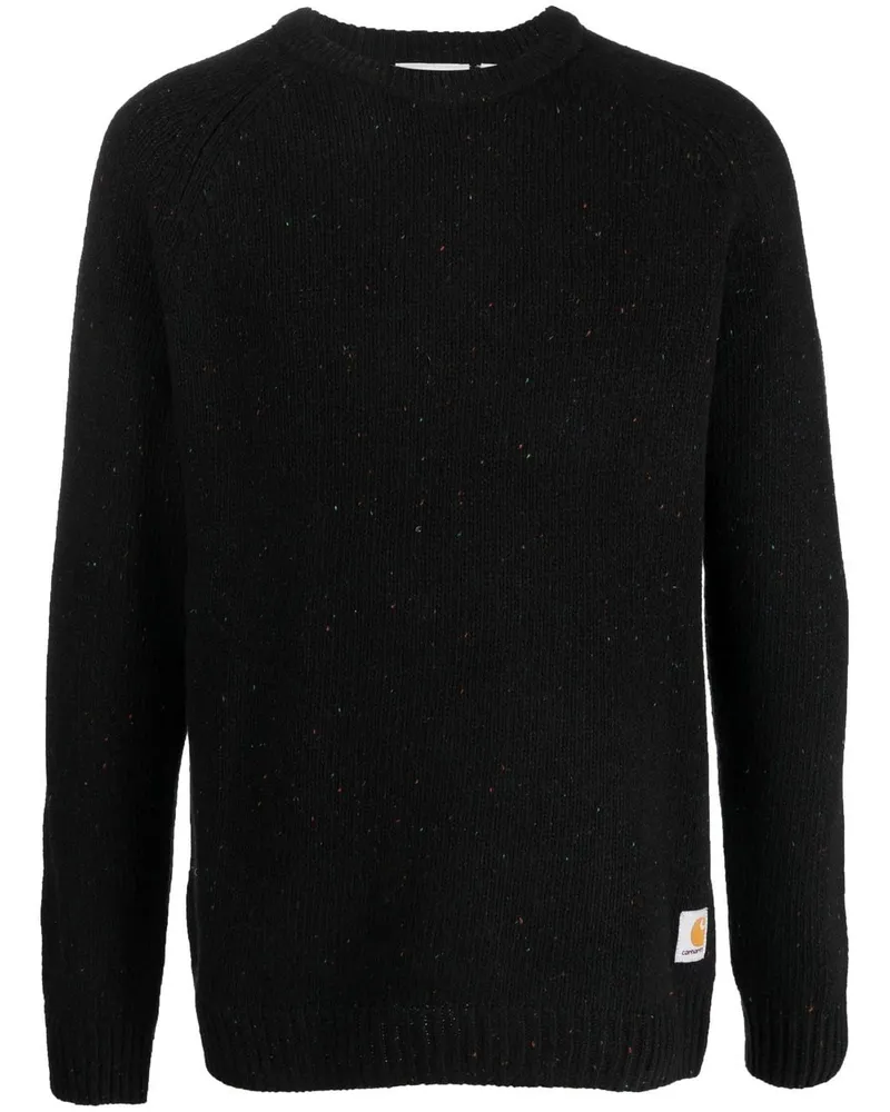 Carhartt WIP Anglistic Pullover mit rundem Ausschnitt - Schwarz Schwarz