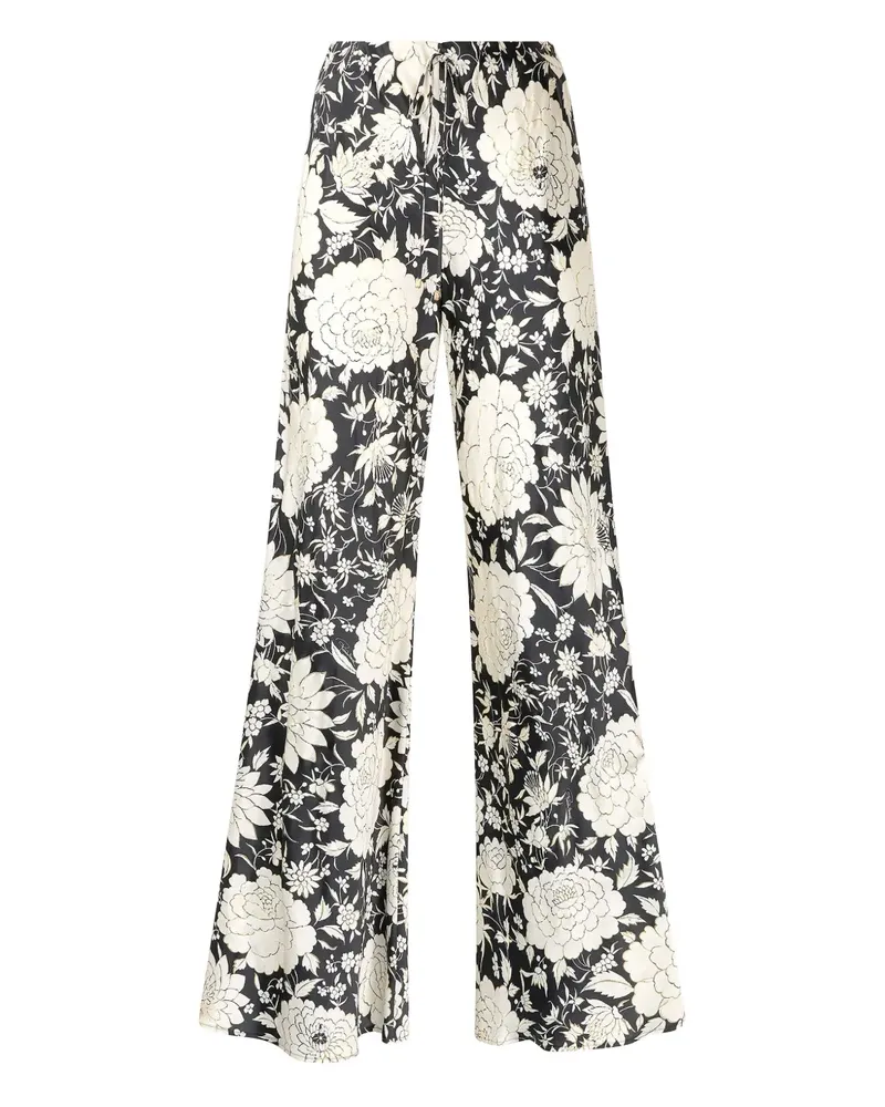 Roberto Cavalli Hose mit Blumen-Print - Nude Nude