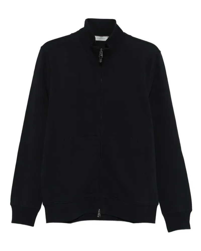 Canali Sweatshirtjacke mit Reißverschluss - Blau Blau