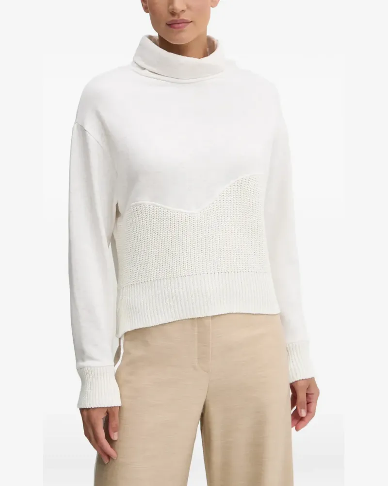 Sportalm panelled high-neck sweater - Weiß Weiß