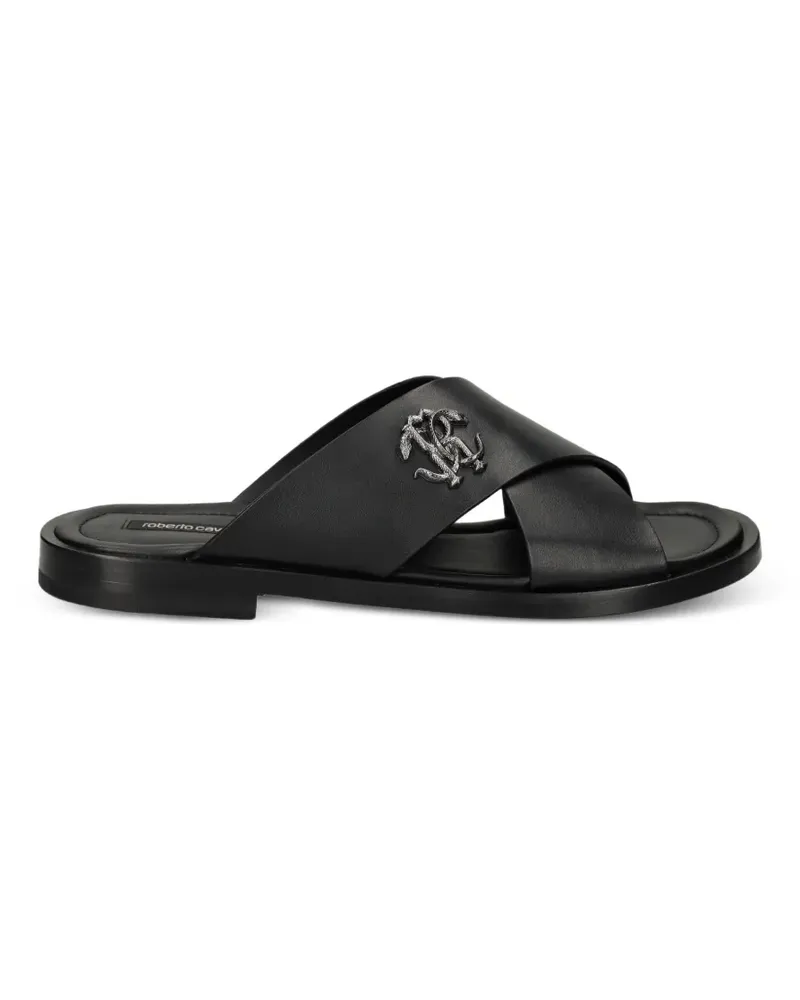 Roberto Cavalli Mirror Snake sandals - Schwarz Schwarz