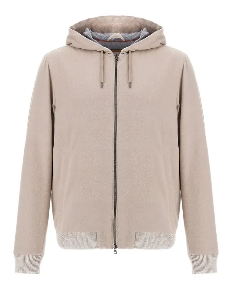 Herno Resort drawstring hoodie - Nude Nude