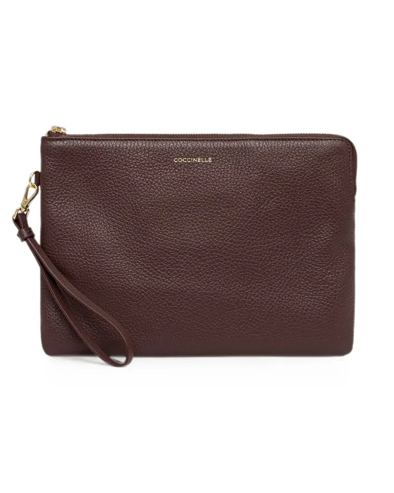 Coccinelle leather clutch bag - Rot Rot