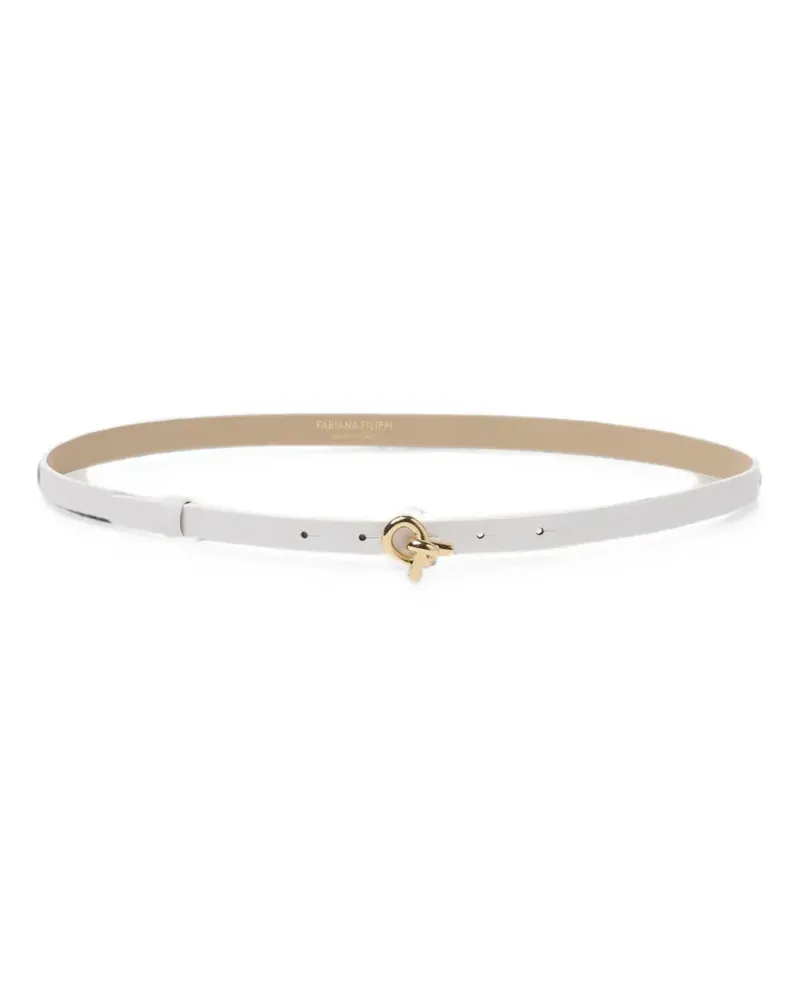 Fabiana Filippi knotted buckle belt - Weiß Weiß