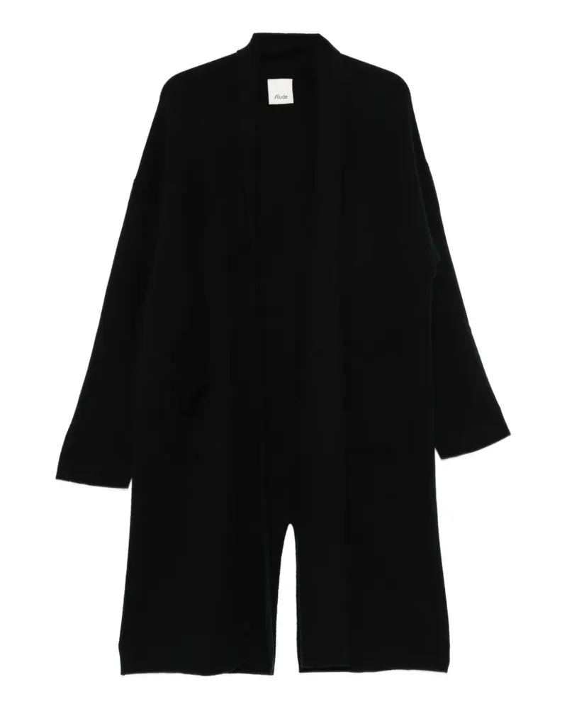ALLUDE Cardigan mit aufgesetzter Tasche - Schwarz Schwarz