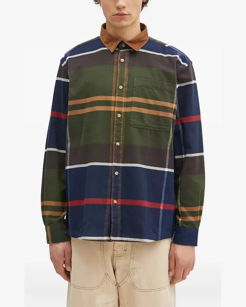 Barbour Kariertes Hemd mit Kragen - Grün Grün