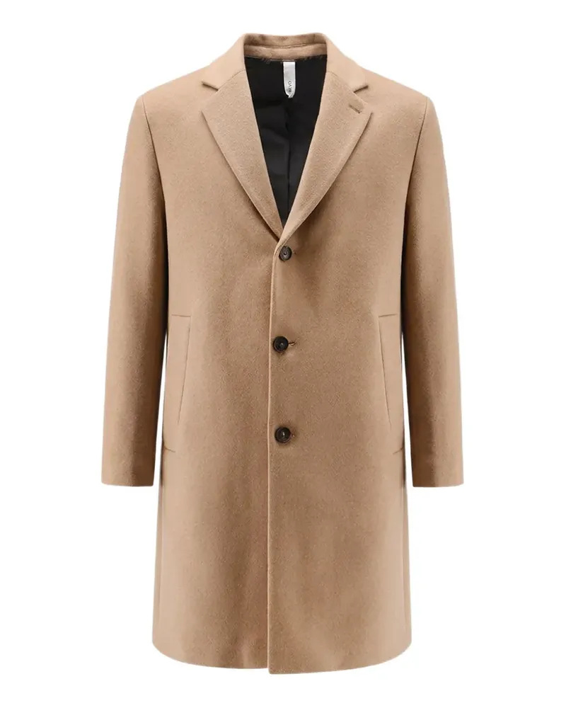 Hevò single-breasted notched-lapel coat - Nude Nude