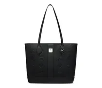 Kleine Liz Tote Bag mit Prägung - Schwarz
