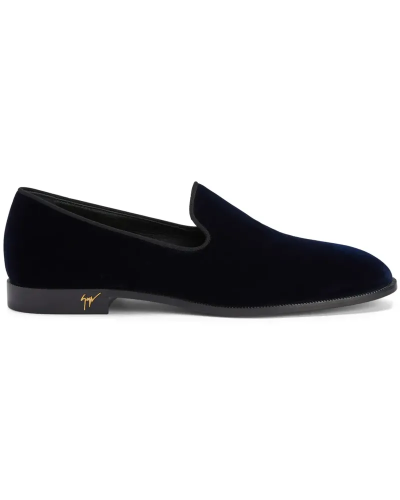 Giuseppe Zanotti Gatien Loafer aus Samt - Blau Blau