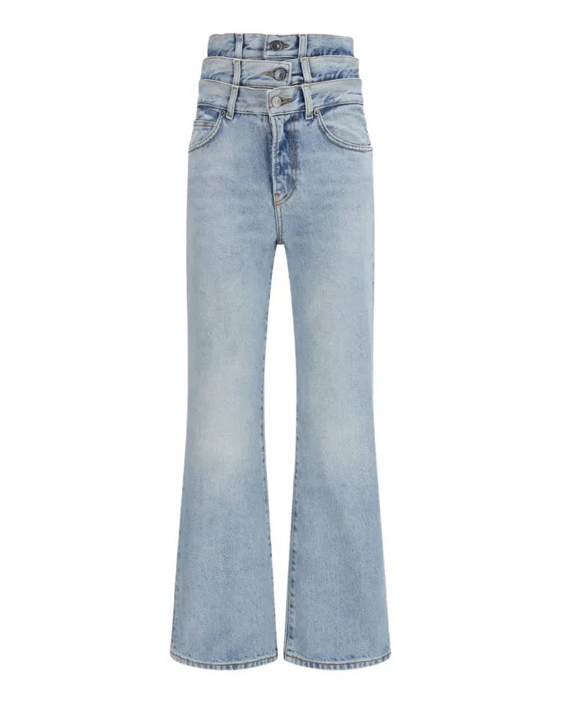 Fiorucci triple-waistband flared jeans - Blau Blau