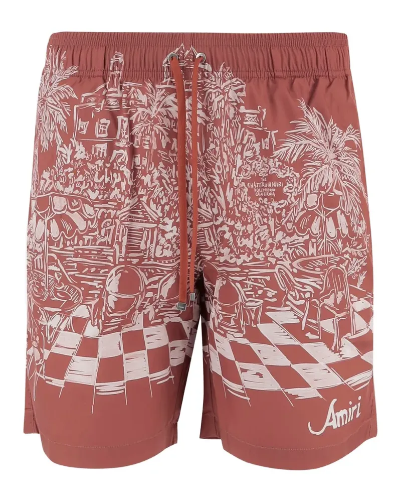 Amiri all-over print swim shorts - Braun Braun