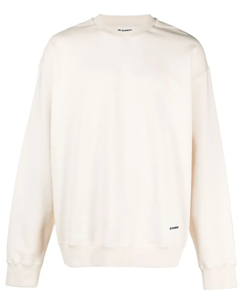 Jil Sander Sweatshirt mit Logo-Patch - Nude Nude