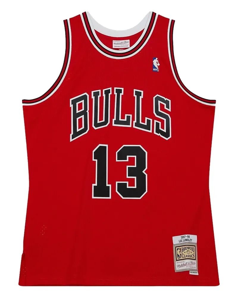 Mitchell & Ness Luc Longley Chicago Bulls 1997-98 Trikot - Rot Rot