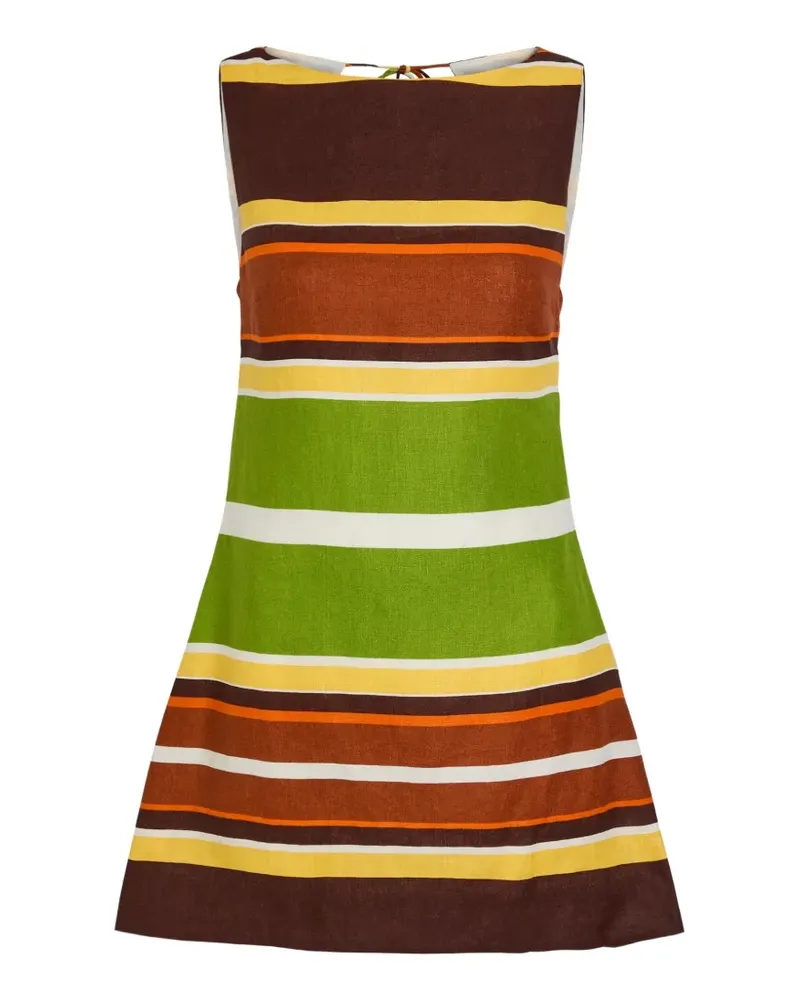 Faithfull The Brand Jacie striped mini dress - Braun Braun
