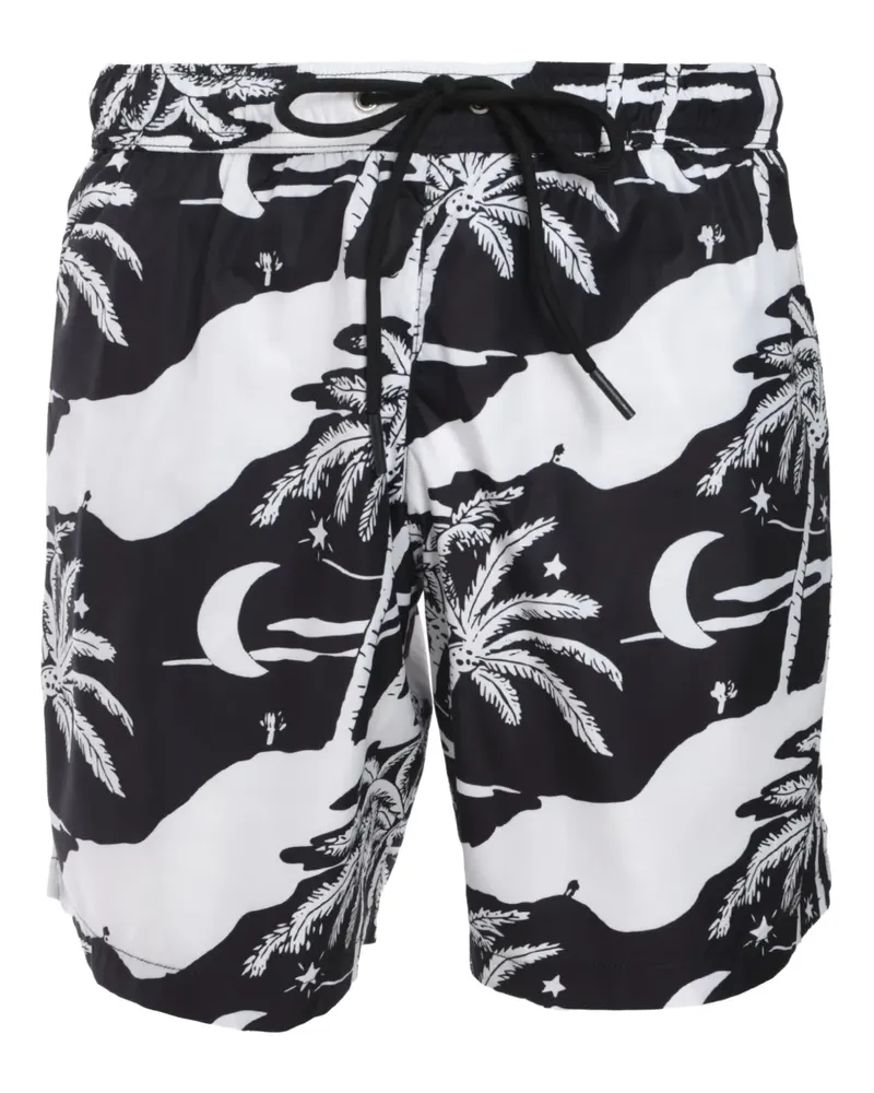 MAUNA KEA Badeshorts mit grafischem Print - Schwarz Schwarz