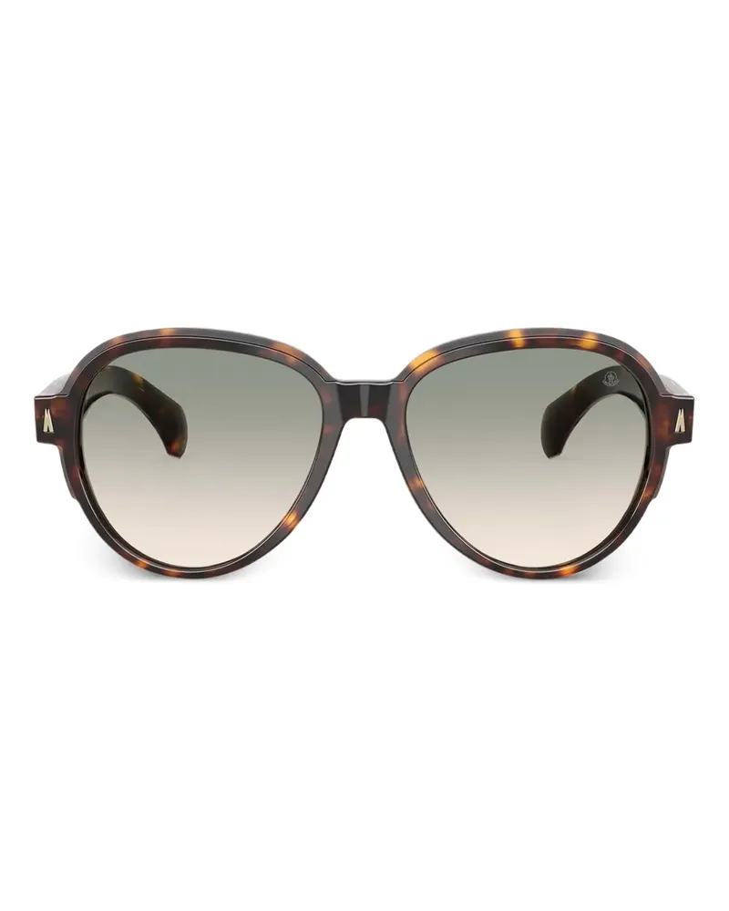 Moncler Swanspan Sonnenbrille in Schildpattoptik - Braun Braun