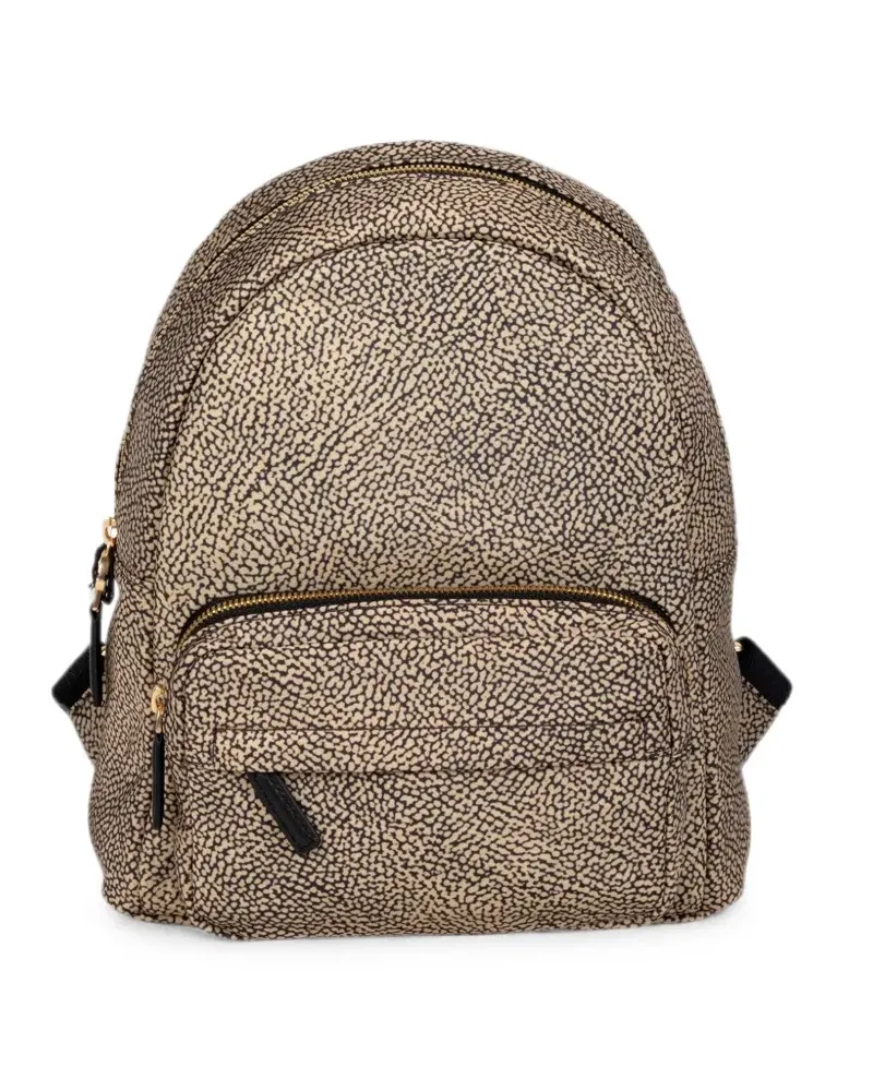 Borbonese Mittelgroßer OP Naturale Rucksack - Nude Nude