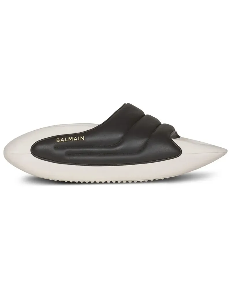 Balmain Gesteppte B-IT Mules - Schwarz Schwarz