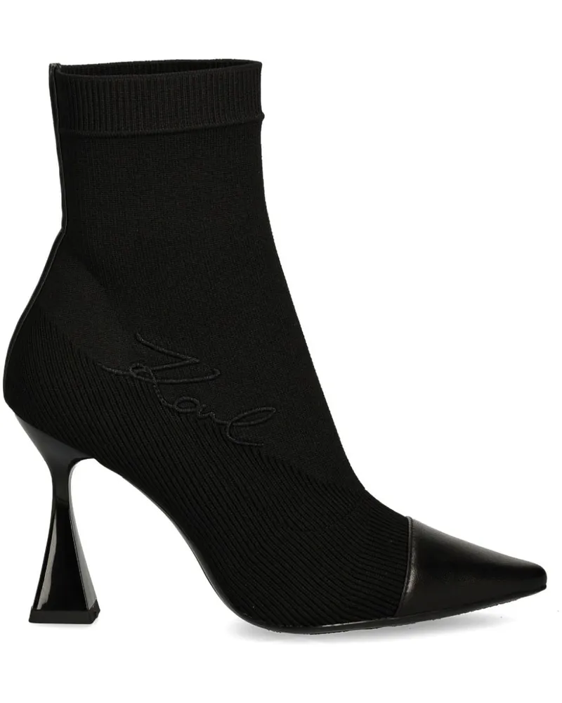 Karl Lagerfeld Debut II Stiefel 90mm - Schwarz Schwarz