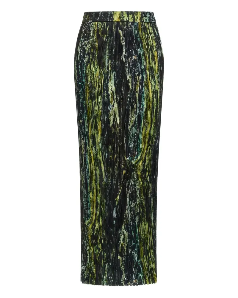 Roberto Cavalli Midirock mit Falten - Grün Grün