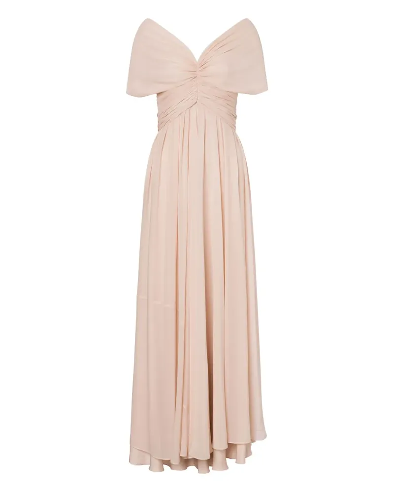 Alberta Ferretti Langes Seidenkleid - Rosa Rosa