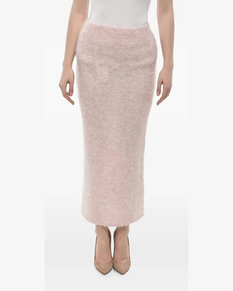 Holzweiler elasticated-waistband midi skirt - Rosa Rosa