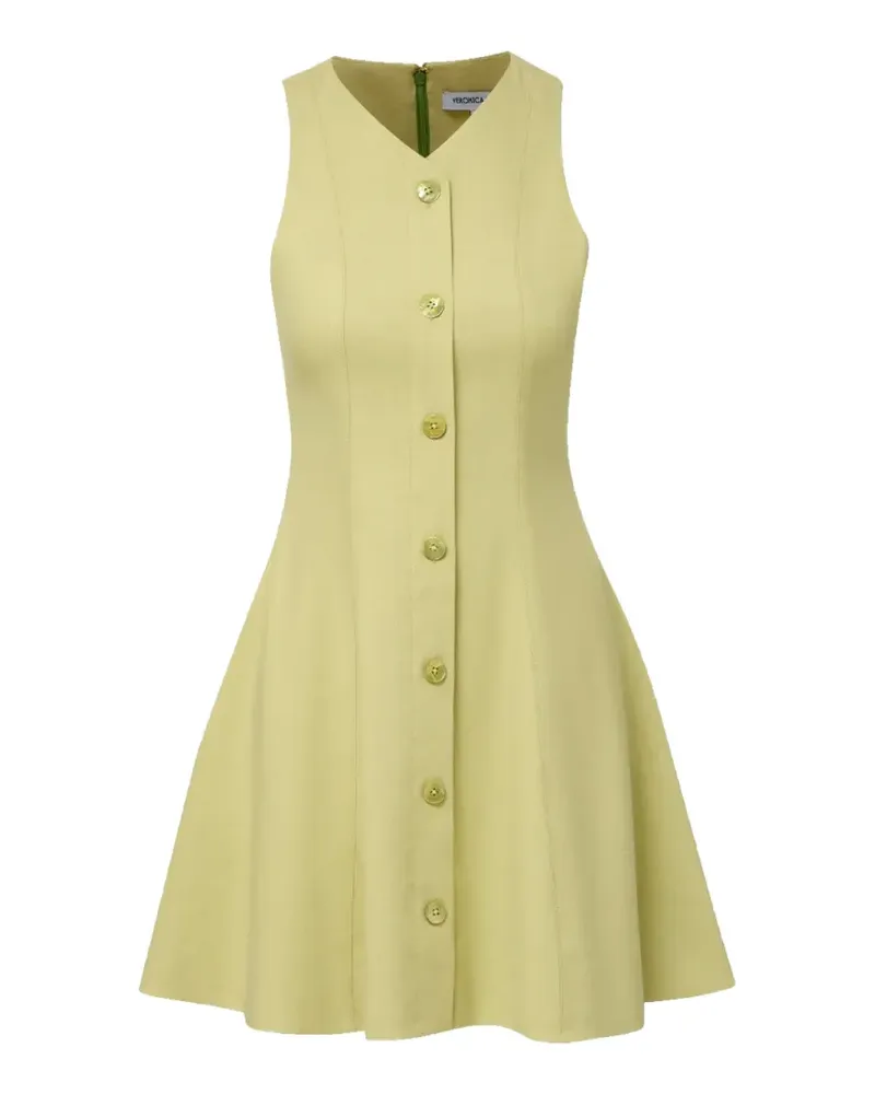 Veronica Beard Steiner button-front mini dress - Grün Grün