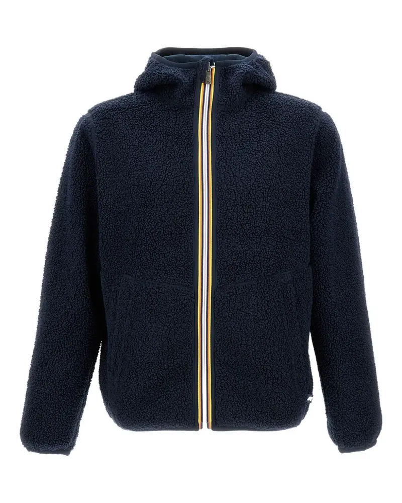 K-Way Sherpa-Fleecejacke mit Kapuze - Blau Blau