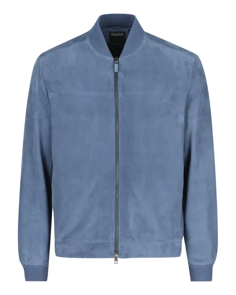 Ermenegildo Zegna Bomberjacke aus Wildleder - Blau Blau