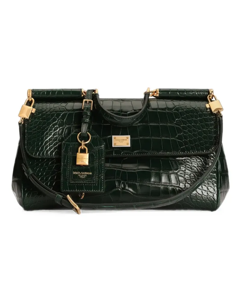 Dolce & Gabbana Mittelgroße Sicily Handtasche - Grün Grün