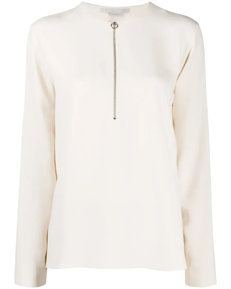 Stella McCartney Bluse mit Reißverschluss - Nude Nude