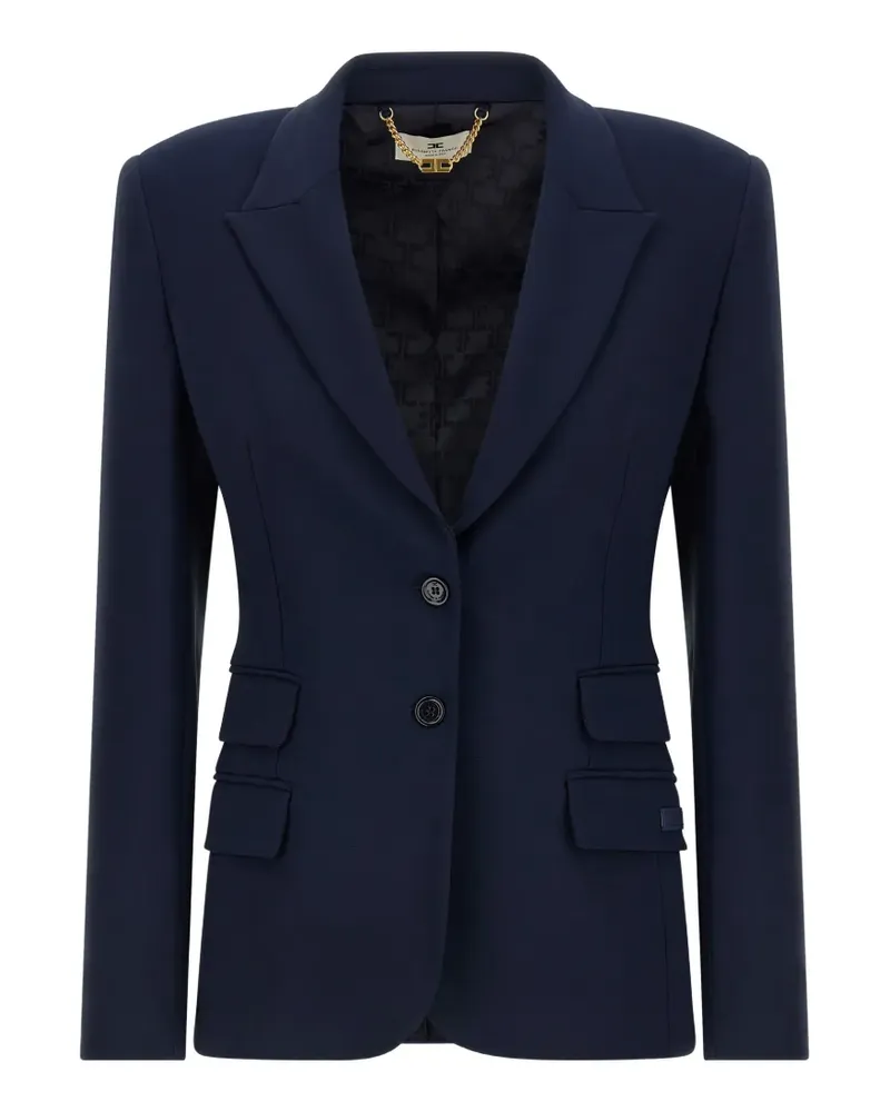 Elisabetta Franchi Jacke aus leichtem Krepp - Blau Blau