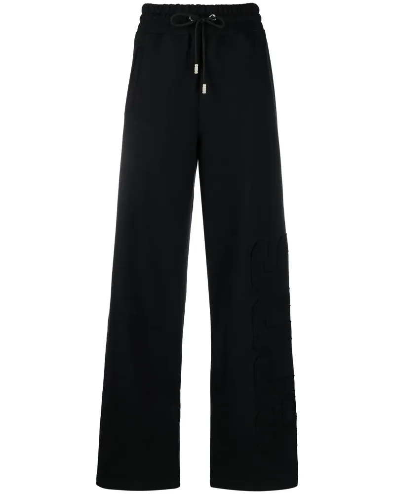 GCDS Jogginghose mit Logo-Applikation - Schwarz Schwarz