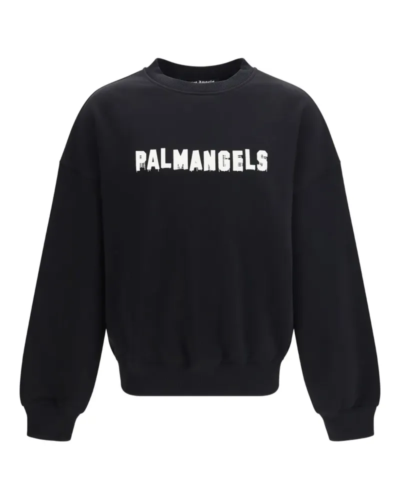 Palm Angels Pullover mit Logo-Print - Schwarz Schwarz