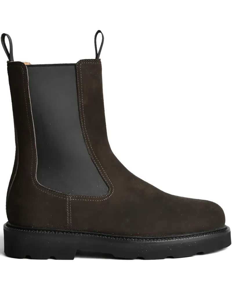 Henderson Wildlederstiefel mit Lasche - Braun Braun