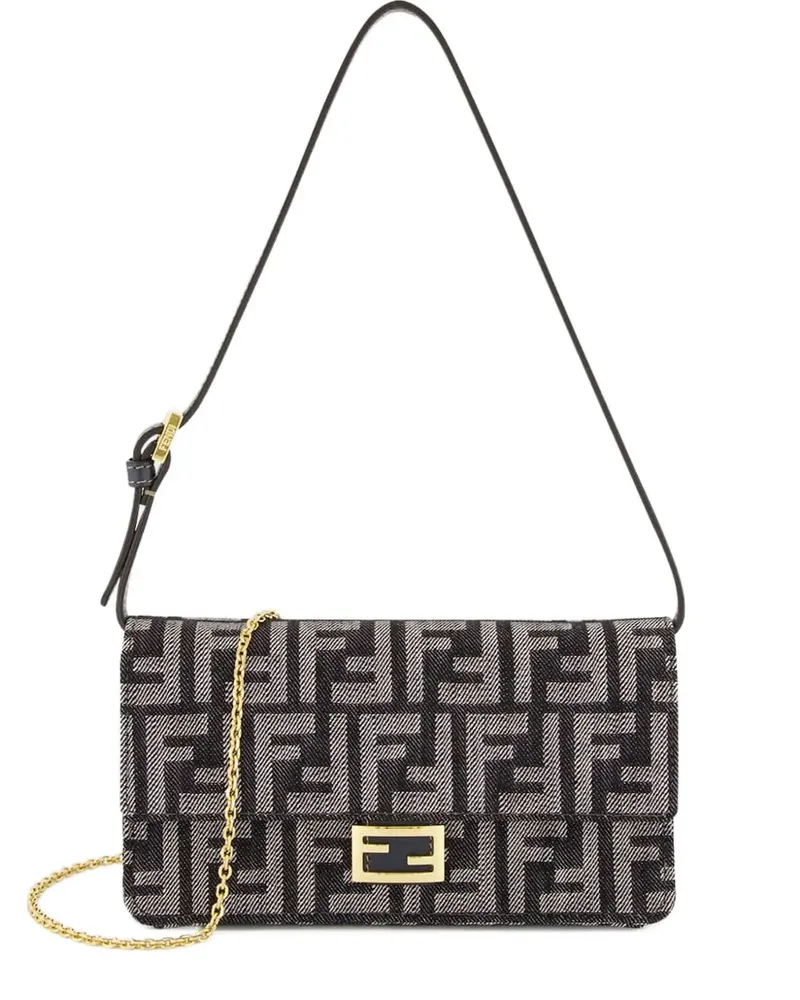 Fendi Baguette chain strap wallet - Schwarz Schwarz