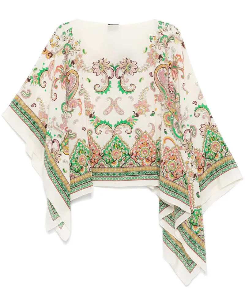 Etro Poncho aus Seide - Nude Nude