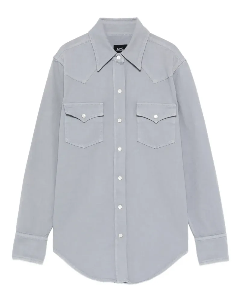 A.P.C. flap-pockets shirt - Grau Grau
