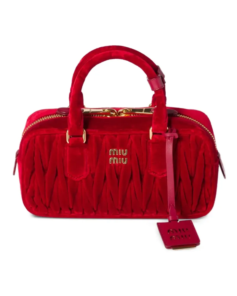Miu Miu Arcadie Matelassé Tote Bag - Rot Rot