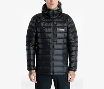 Gefütterte Jacke mit Logo-Print - Schwarz