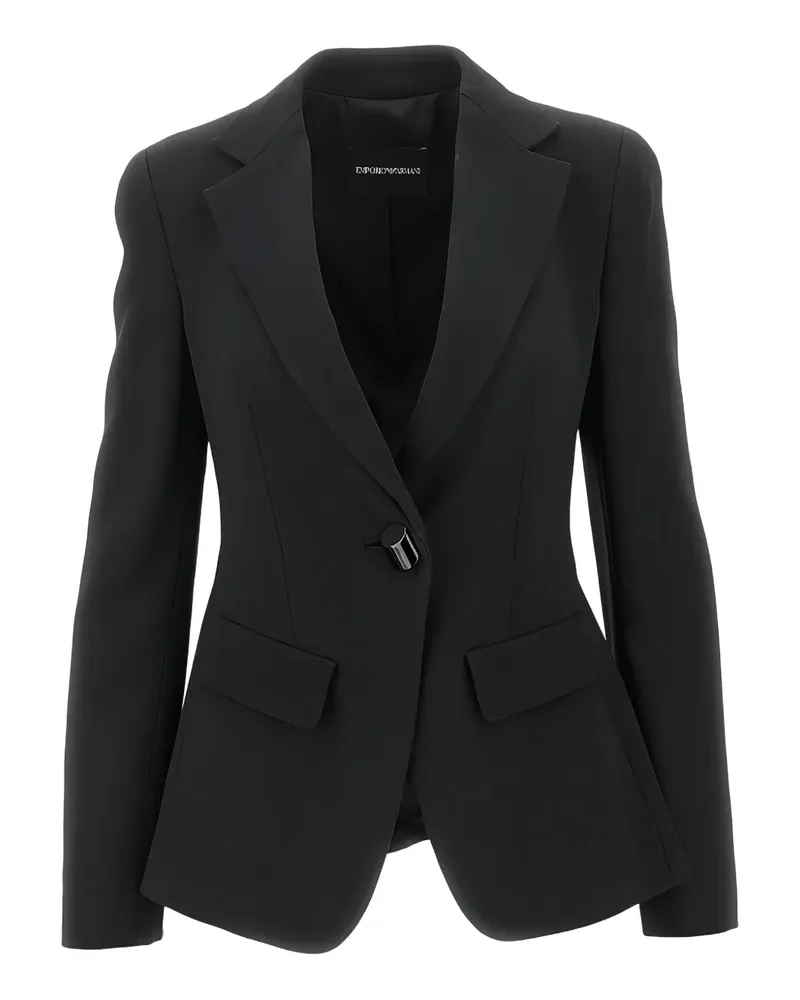 Emporio Armani single-breasted blazer - Schwarz Schwarz