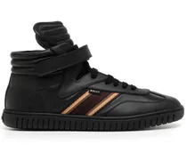 High-Top-Sneakers mit Streifen - Schwarz