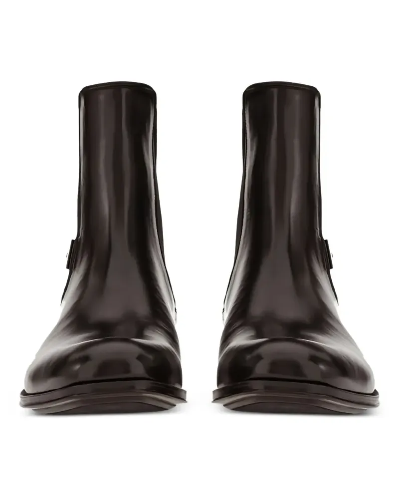 Ferragamo buckle ankle boots - Braun Braun