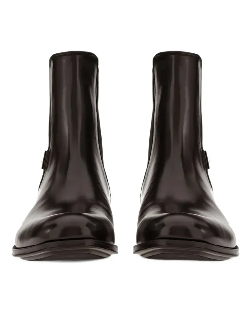 Ferragamo buckle ankle boots - Braun Braun