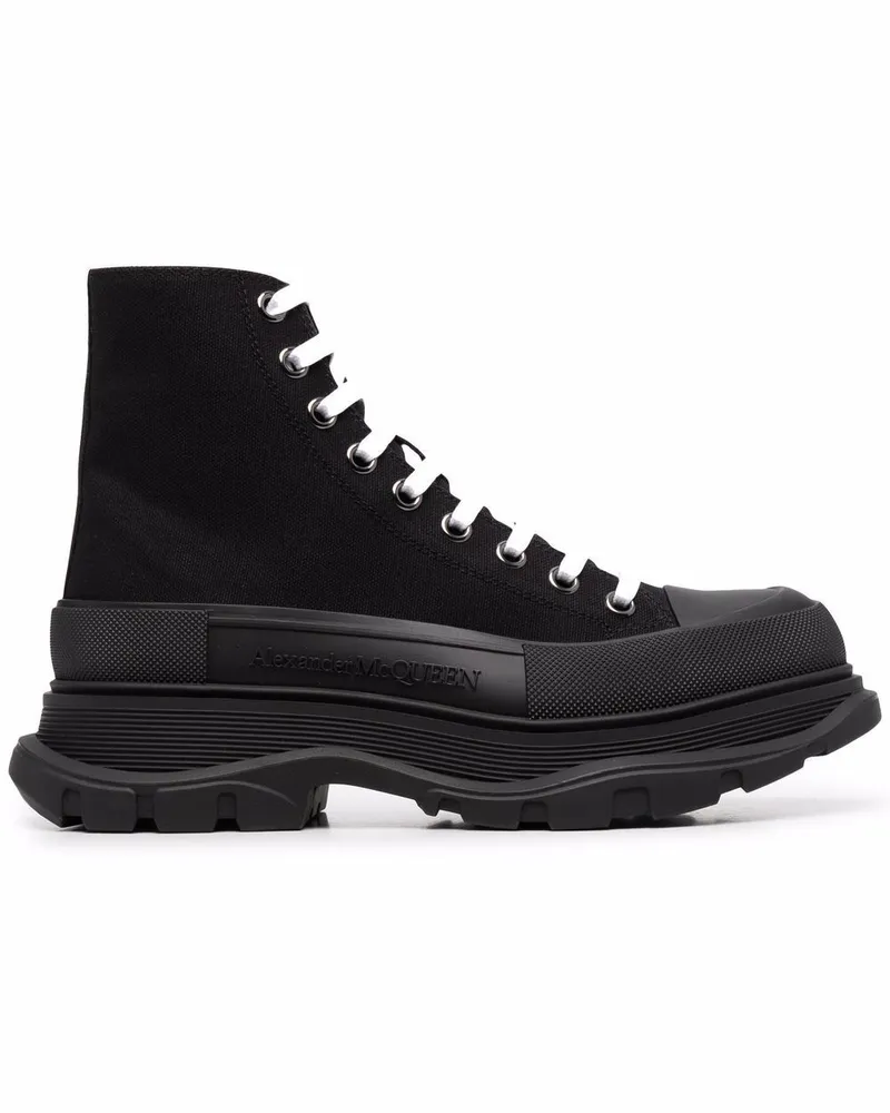Alexander McQueen Tread Slick High-Top-Sneakers - Schwarz Schwarz