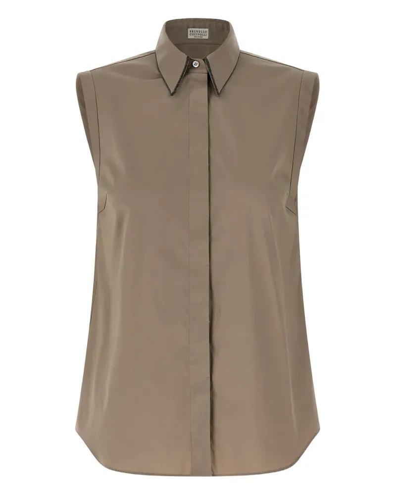 Brunello Cucinelli sleeveless shirt - Nude Nude