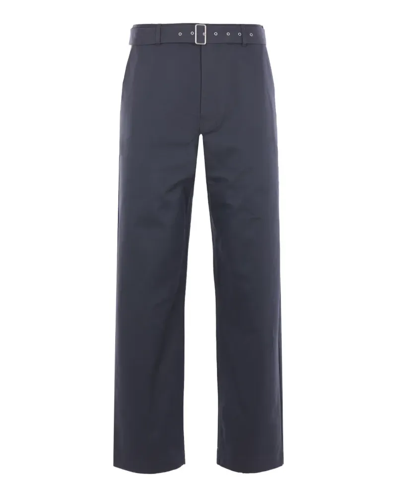Kitsuné belt-fastening trousers - Blau Blau