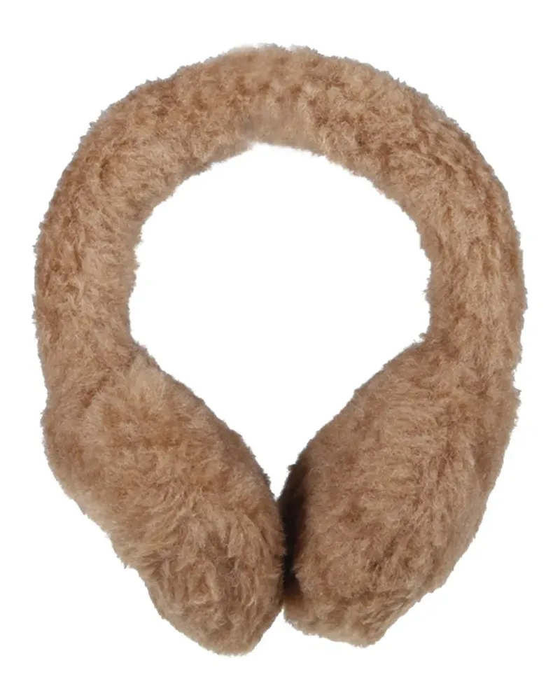 Max Mara Ohrenschützer mit Logo-Applikation - Braun Braun