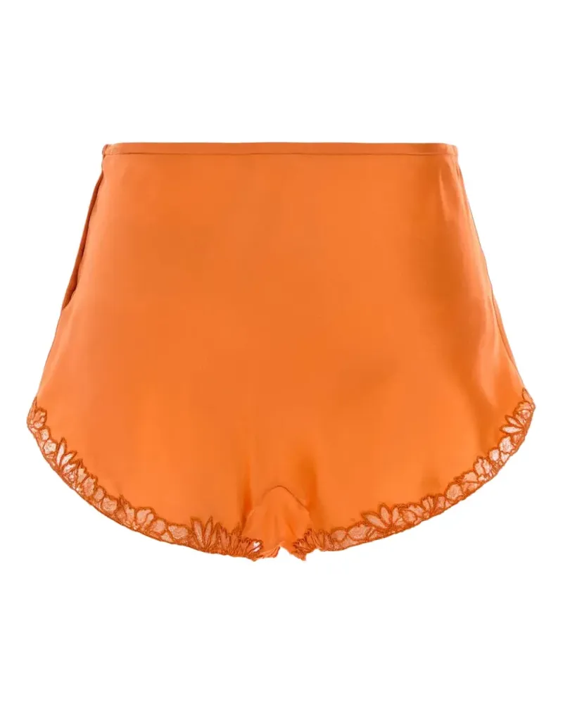 Saint Laurent Shorts mit Spitze - Orange Orange