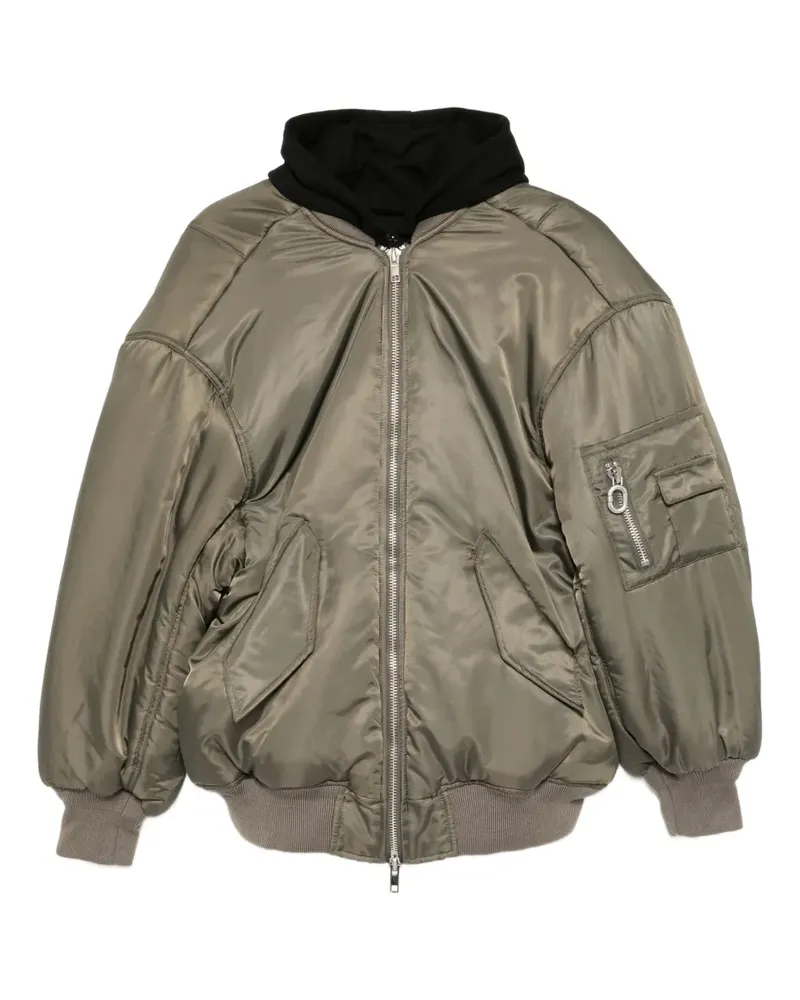 Ground Zero Jacke im Layering-Look - Grün Grün